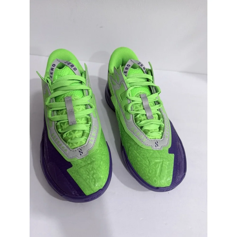 PUMA Mens scoot zeros II Green/Purple Colorblock 312225-01 Size 5.5